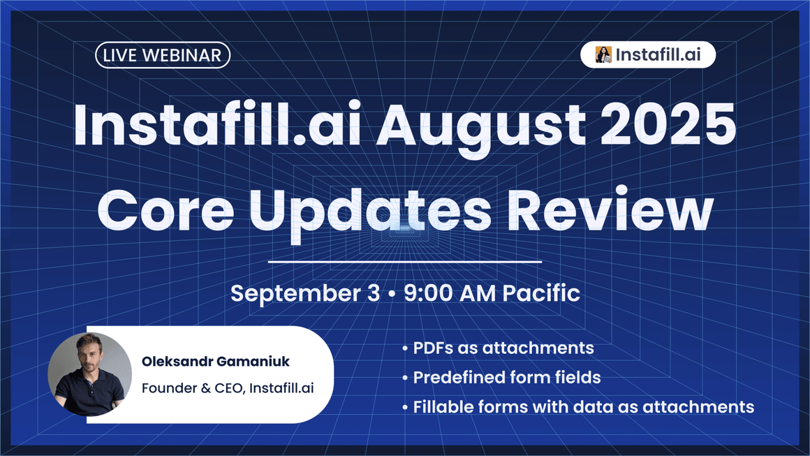 Title card for the August 2025 core updates webinar